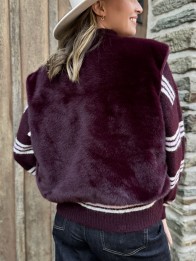 VESTE FOURRURE LILI PRUNE