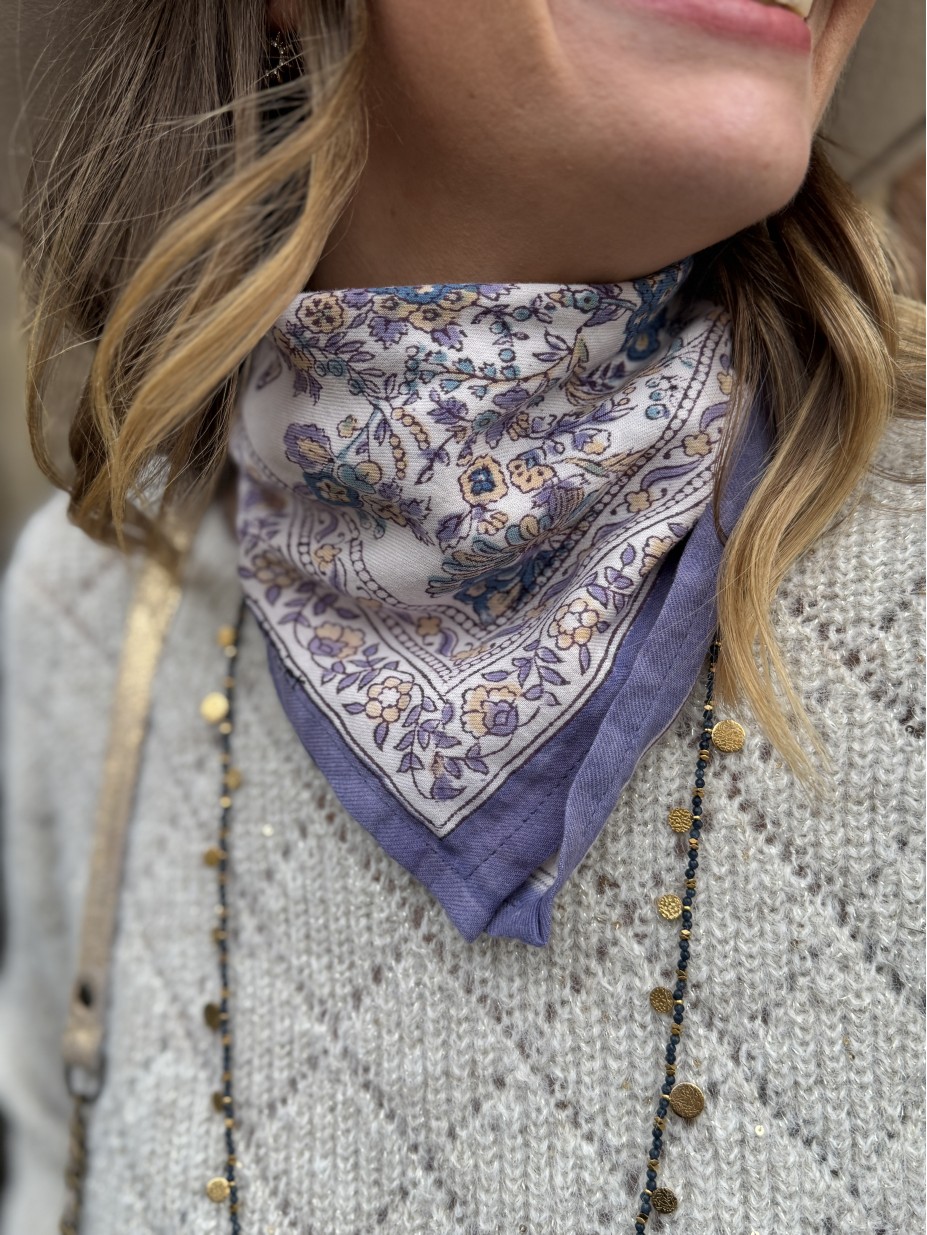 FOULARD KIALA BLEU