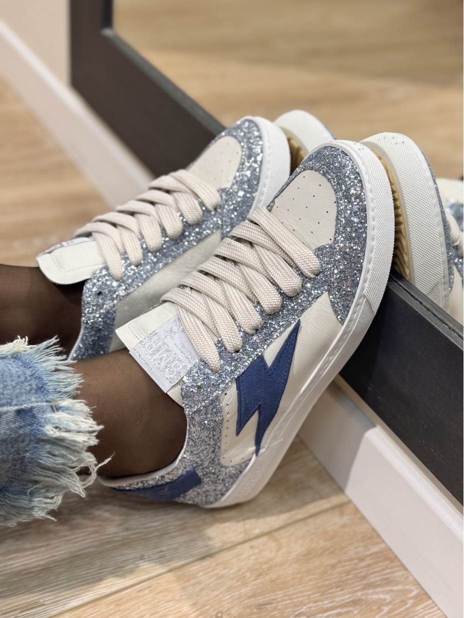 BASKETS SEMERDJIAN NOUBAR D431 GLITTER BLEU