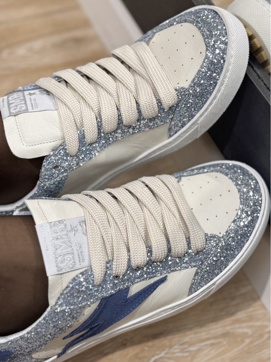 BASKETS SEMERDJIAN NOUBAR D431 GLITTER BLEU