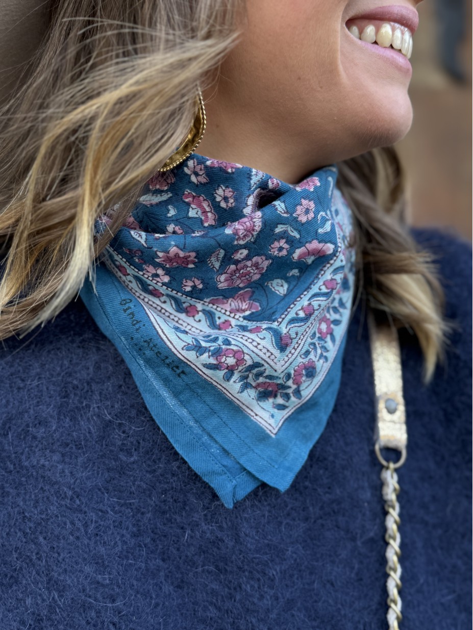 FOULARD EDEL BLEU