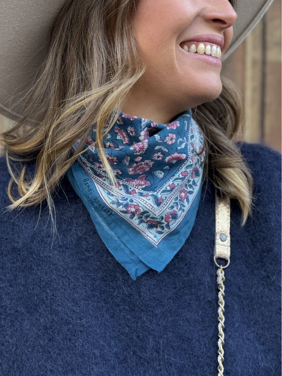 FOULARD EDEL BLEU