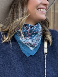 FOULARD EDEL BLEU