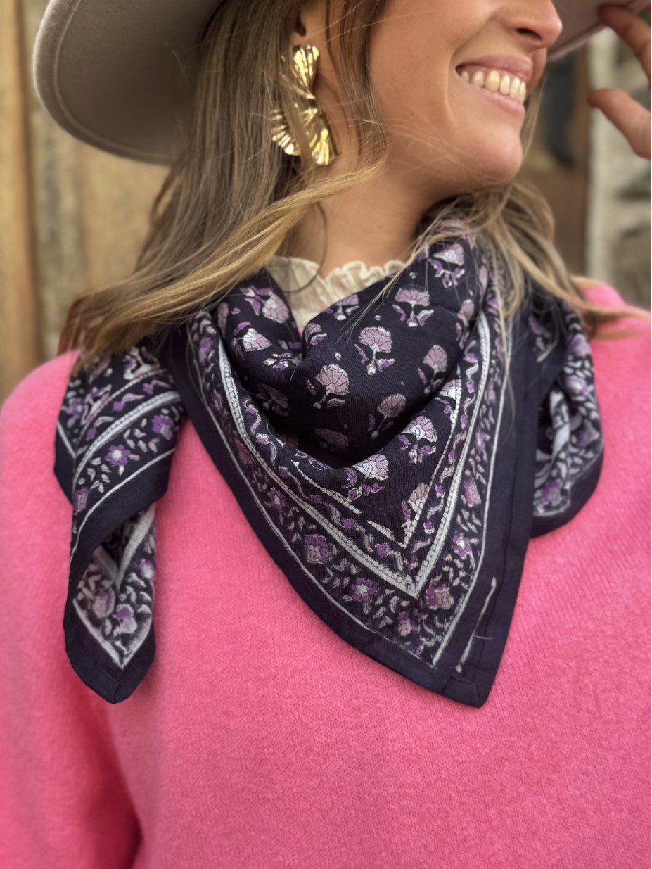 FOULARD AARTI MARINE - GRAND