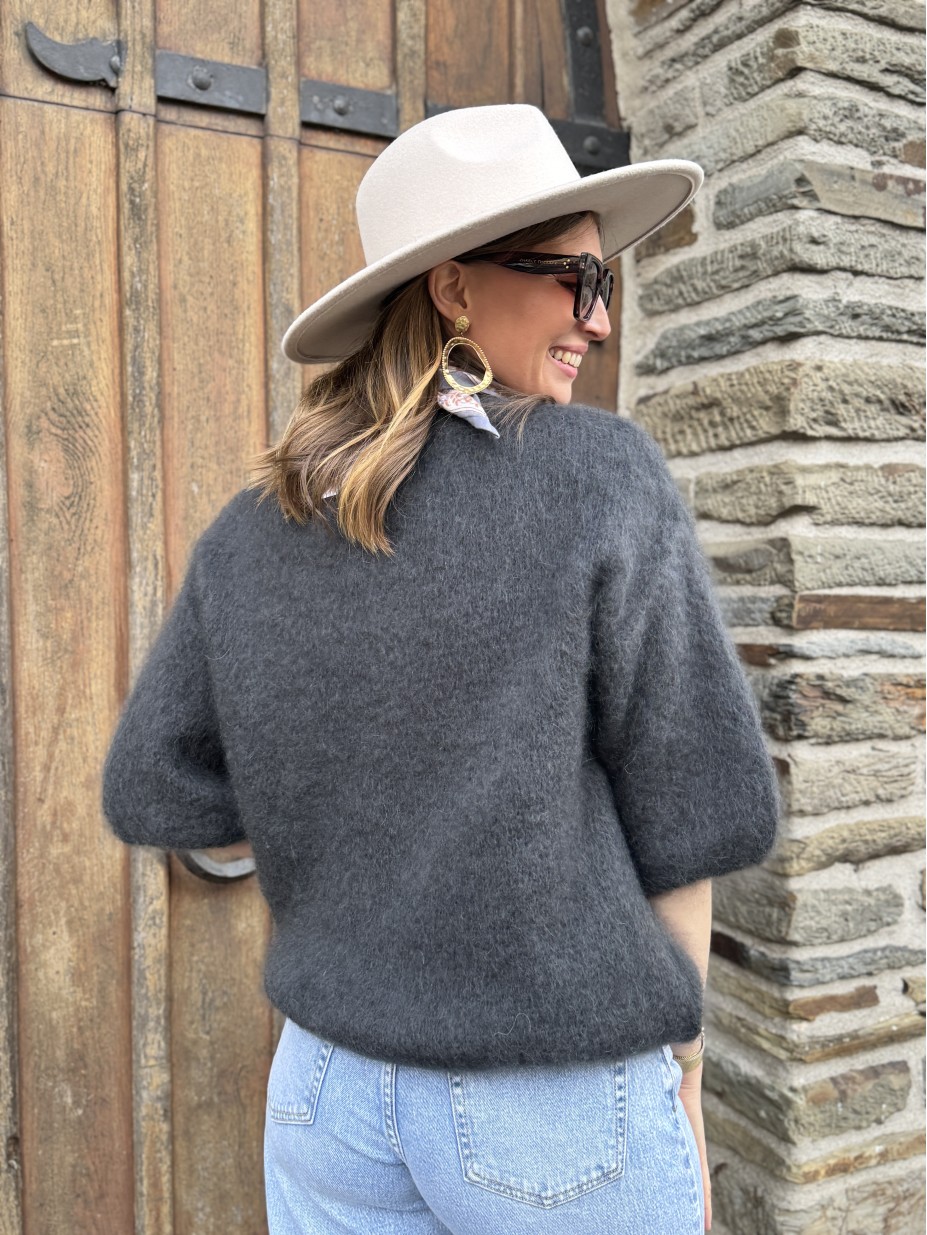 PULL CLAUDIE GRIS
