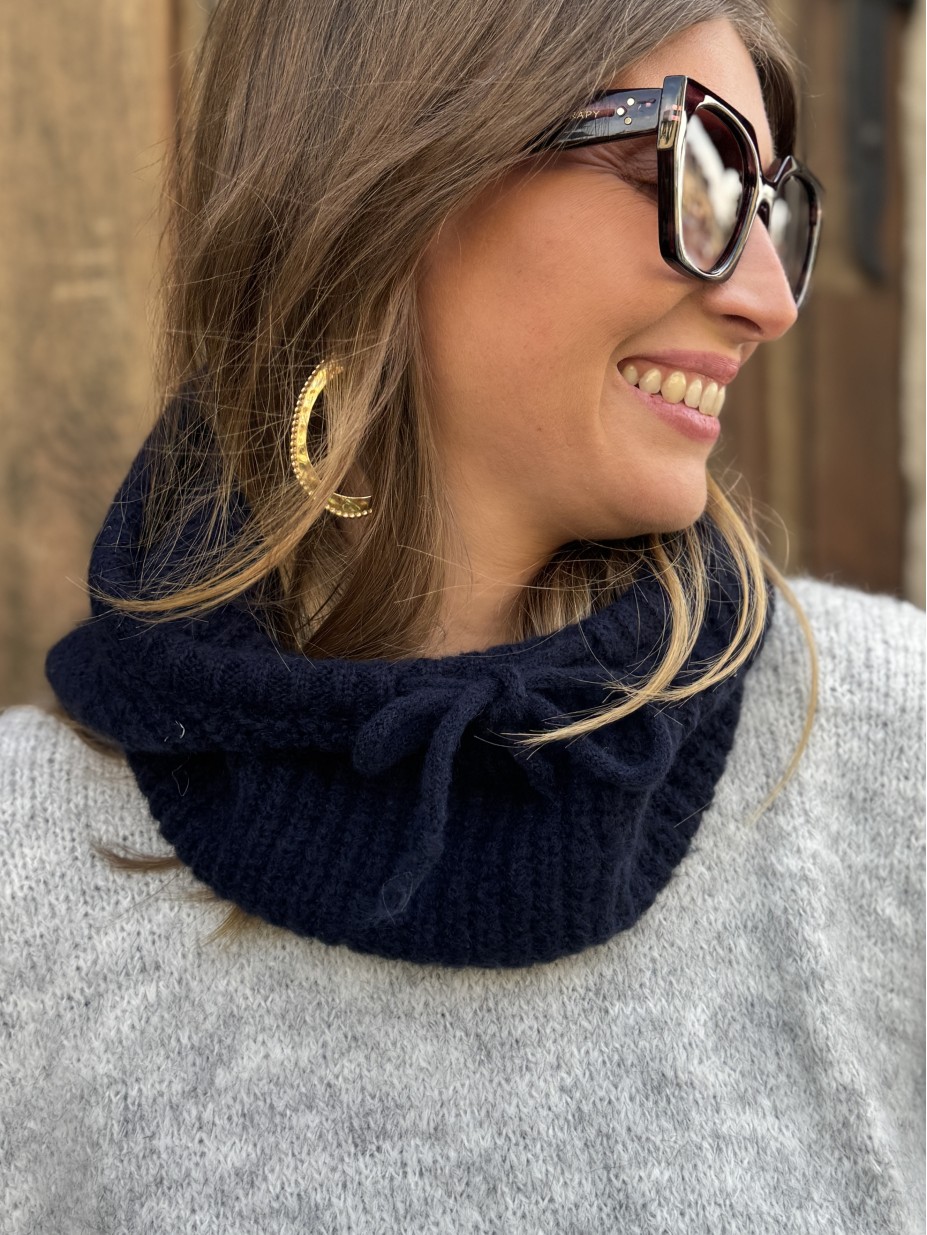 cagoule lassy bleu marine laine