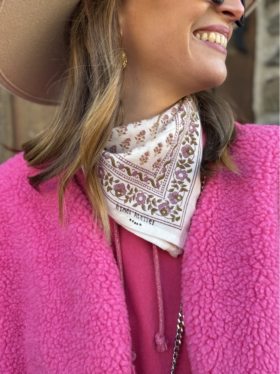 FOULARD AARTI ECRU - PETIT