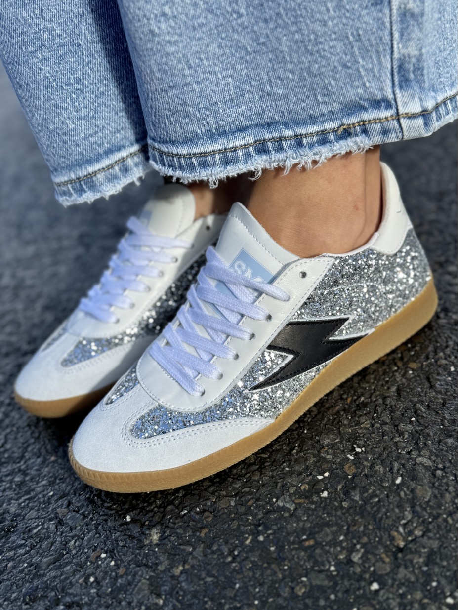 BASKETS SEMERDJIAN EMILY D324 GLITTER GRIS