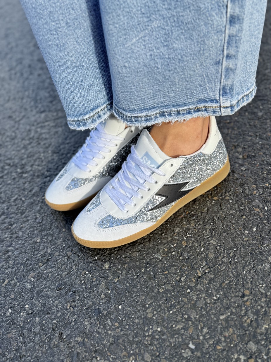 BASKETS SEMERDJIAN EMILY D324 GLITTER GRIS