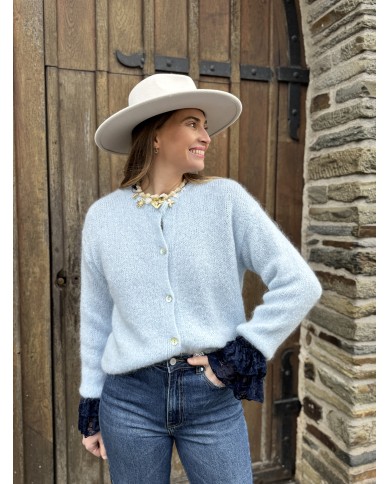 CARDIGAN JULES BLEU CIEL