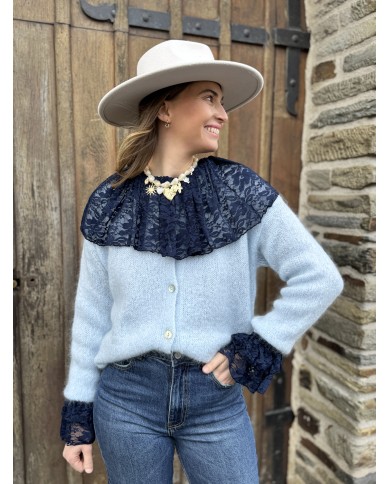 CARDIGAN JULES BLEU CIEL