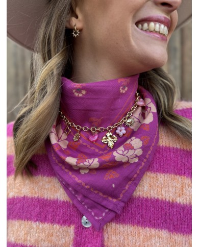 FOULARD NUR FUSCHIA