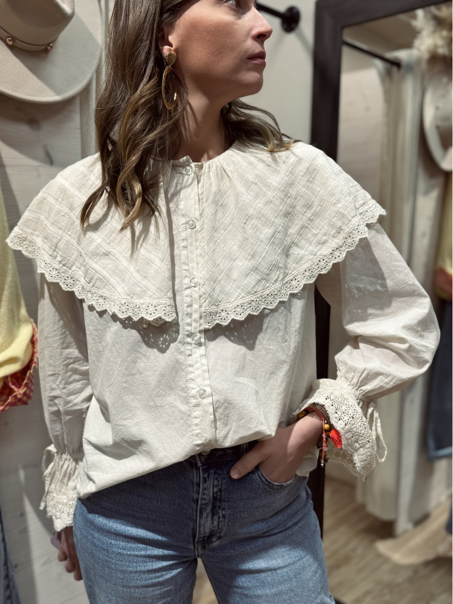 BLOUSE MELUSINE ECRU