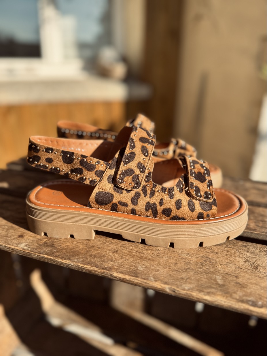 SANDALES LÉOPARD ROMY
