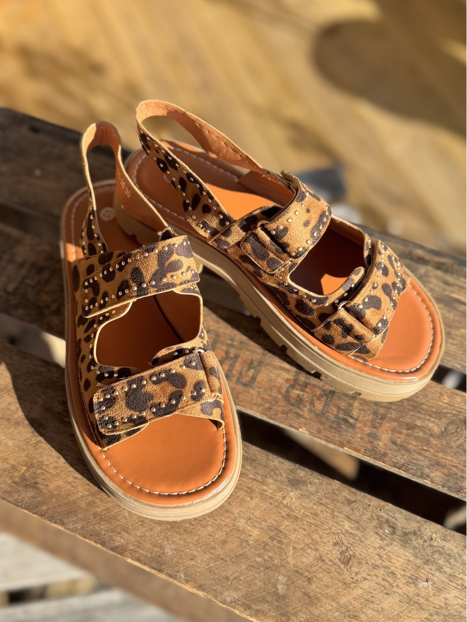 SANDALES LÉOPARD ROMY
