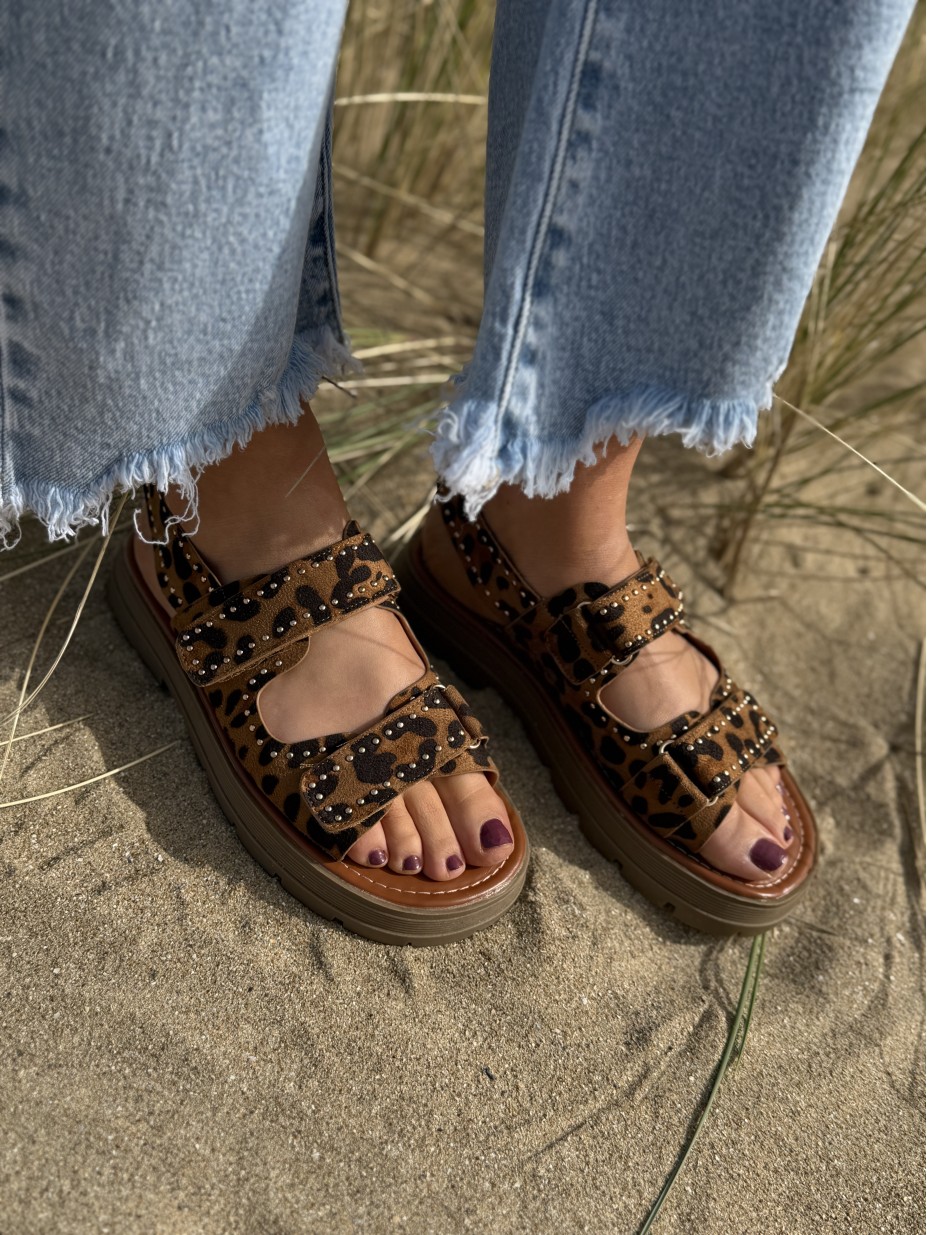 SANDALES LÉOPARD ROMY