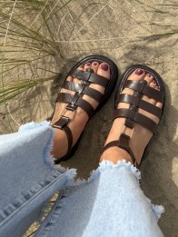 SANDALES JULIETA MARRON