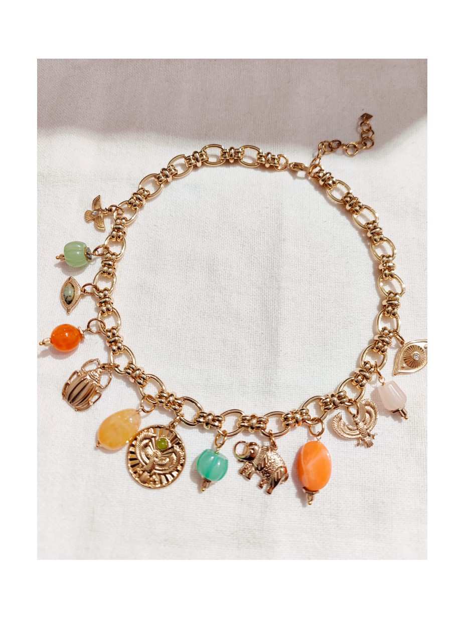 COLLIER SABINE ORANGE