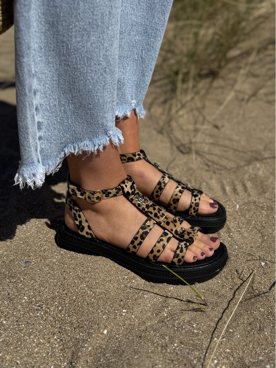 SANDALES PALOMA LEOPARD