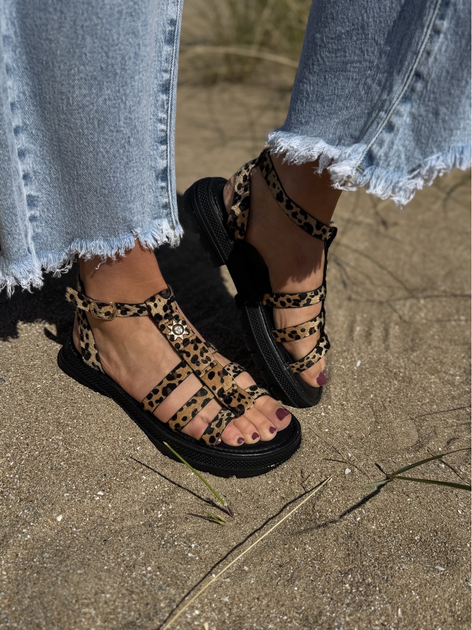 SANDALES PALOMA LEOPARD