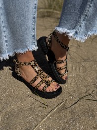 SANDALES PALOMA LEOPARD