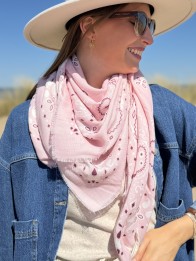FOULARD BANDANA ROSE