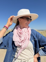 FOULARD BANDANA ROSE