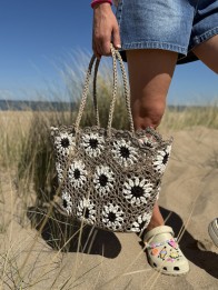 CABAS CROCHET FLORA