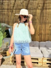 TOP POLUXE VERT