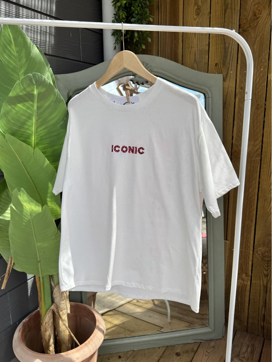 TSHIRT ICONIC BLANC