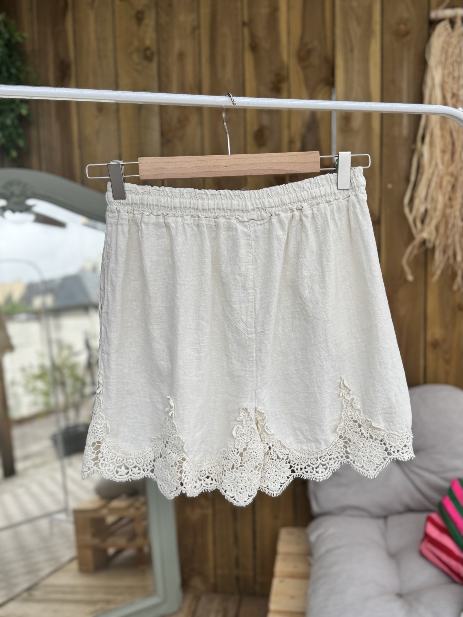 SHORT BILLAL ECRU