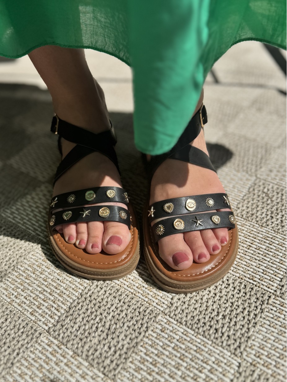 SANDALES SUN NOIRE