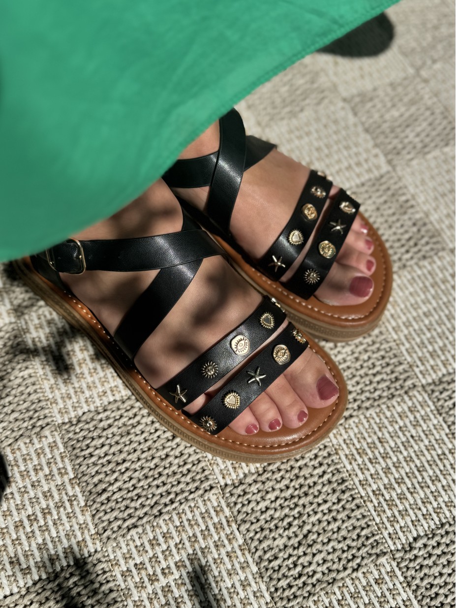 SANDALES SUN NOIRE