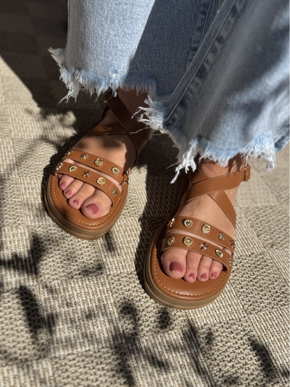 SANDALES SUN CAMEL