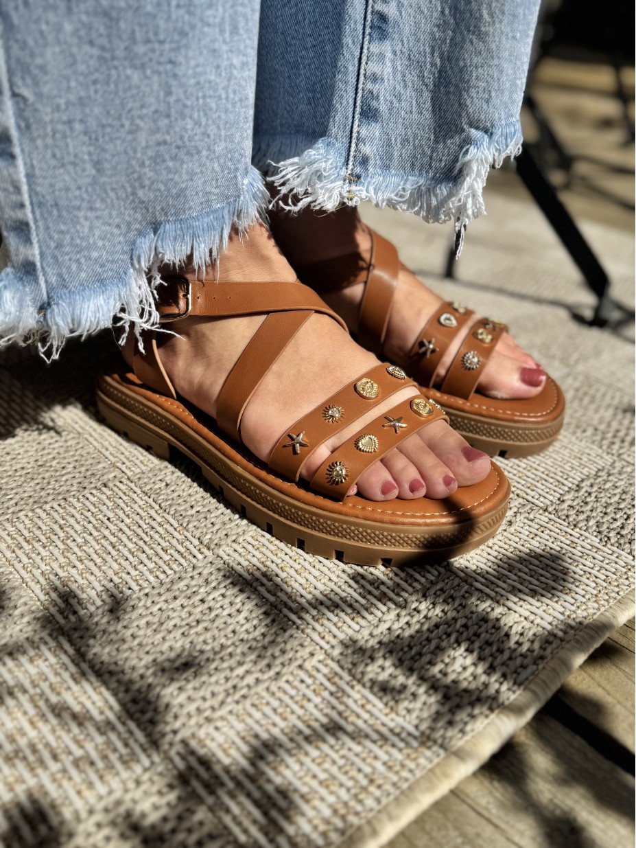 SANDALES SUN CAMEL