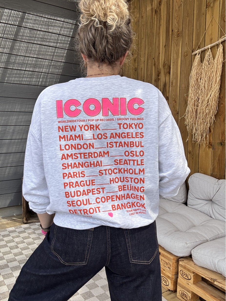 SWEAT ICONIC GRIS