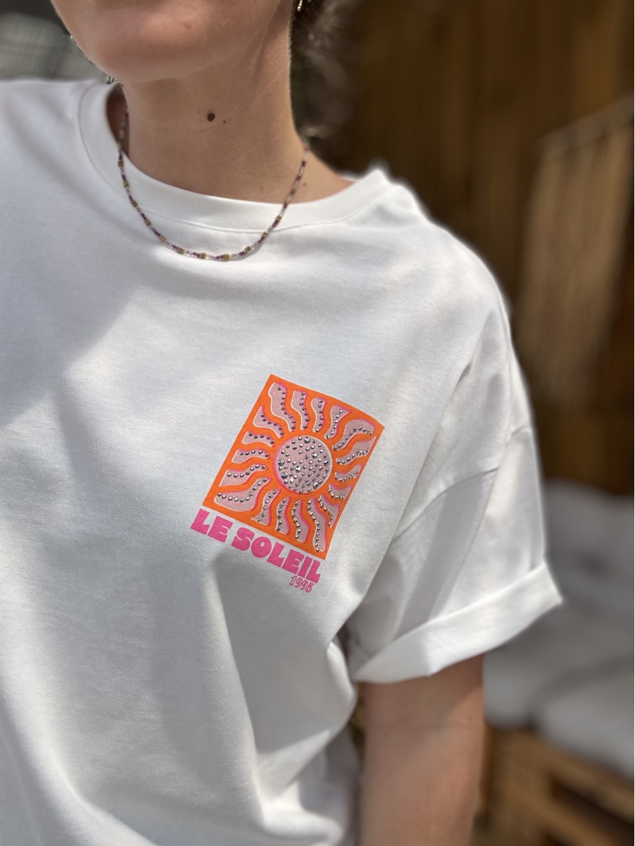 T-SHIRT SOLEIL ORANGE
