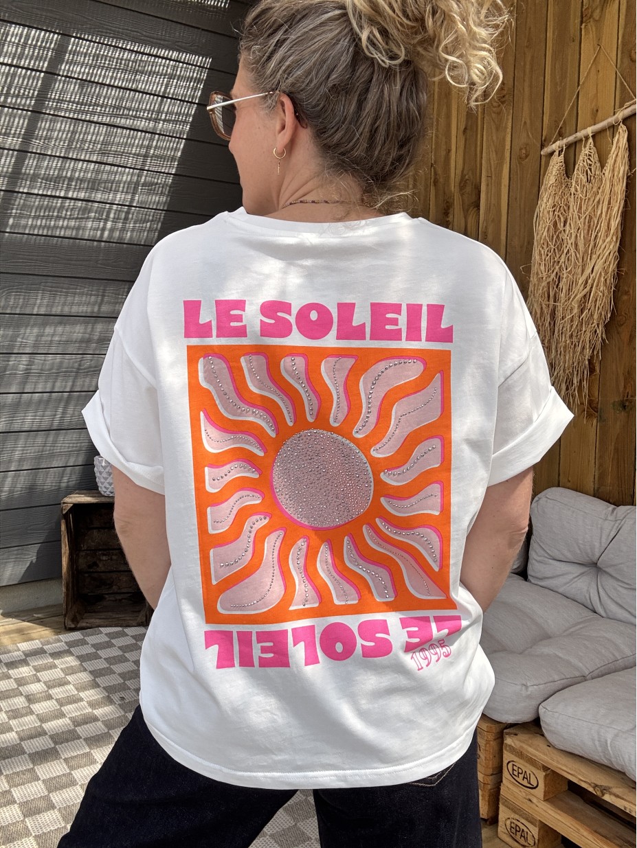 T-SHIRT SOLEIL ORANGE