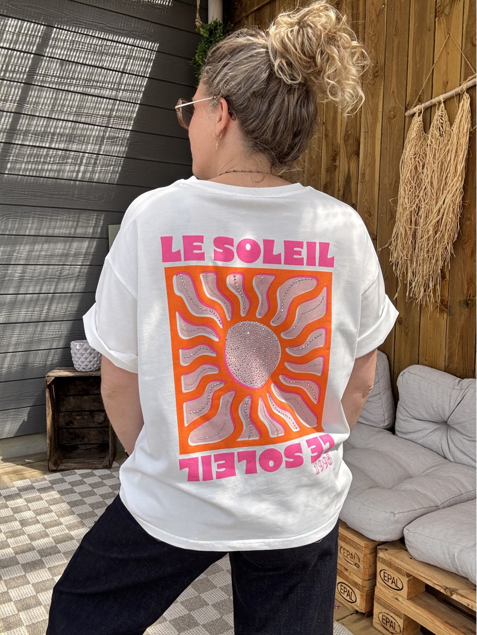 T-SHIRT SOLEIL ORANGE