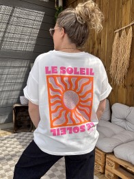 T-SHIRT SOLEIL ORANGE