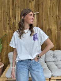 T-SHIRT SOLEIL VIOLET