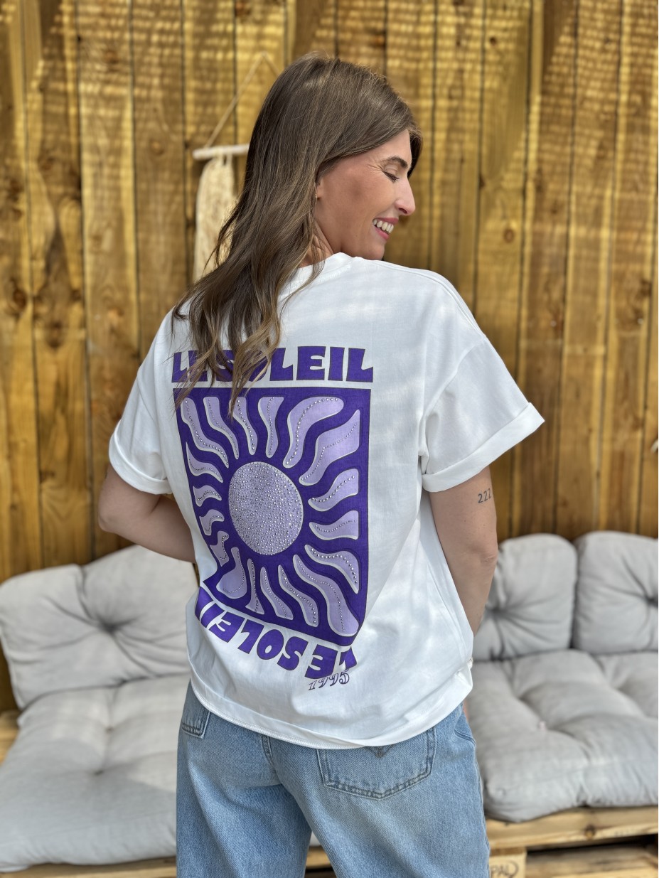 T-SHIRT SOLEIL VIOLET