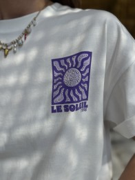 T-SHIRT SOLEIL VIOLET
