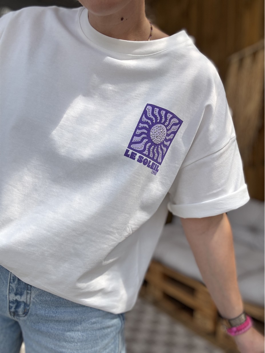 T-SHIRT SOLEIL VIOLET