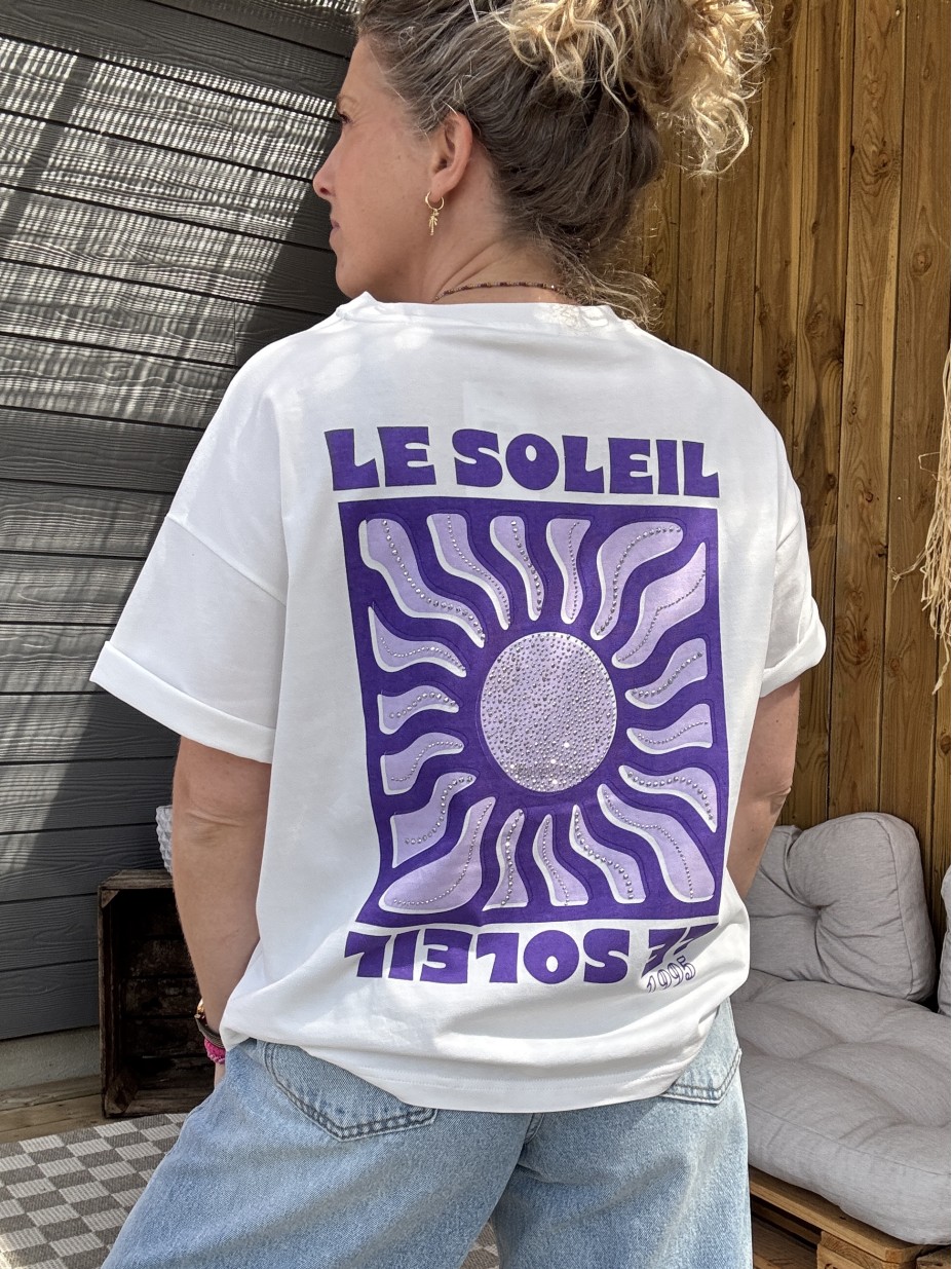 T-SHIRT SOLEIL VIOLET