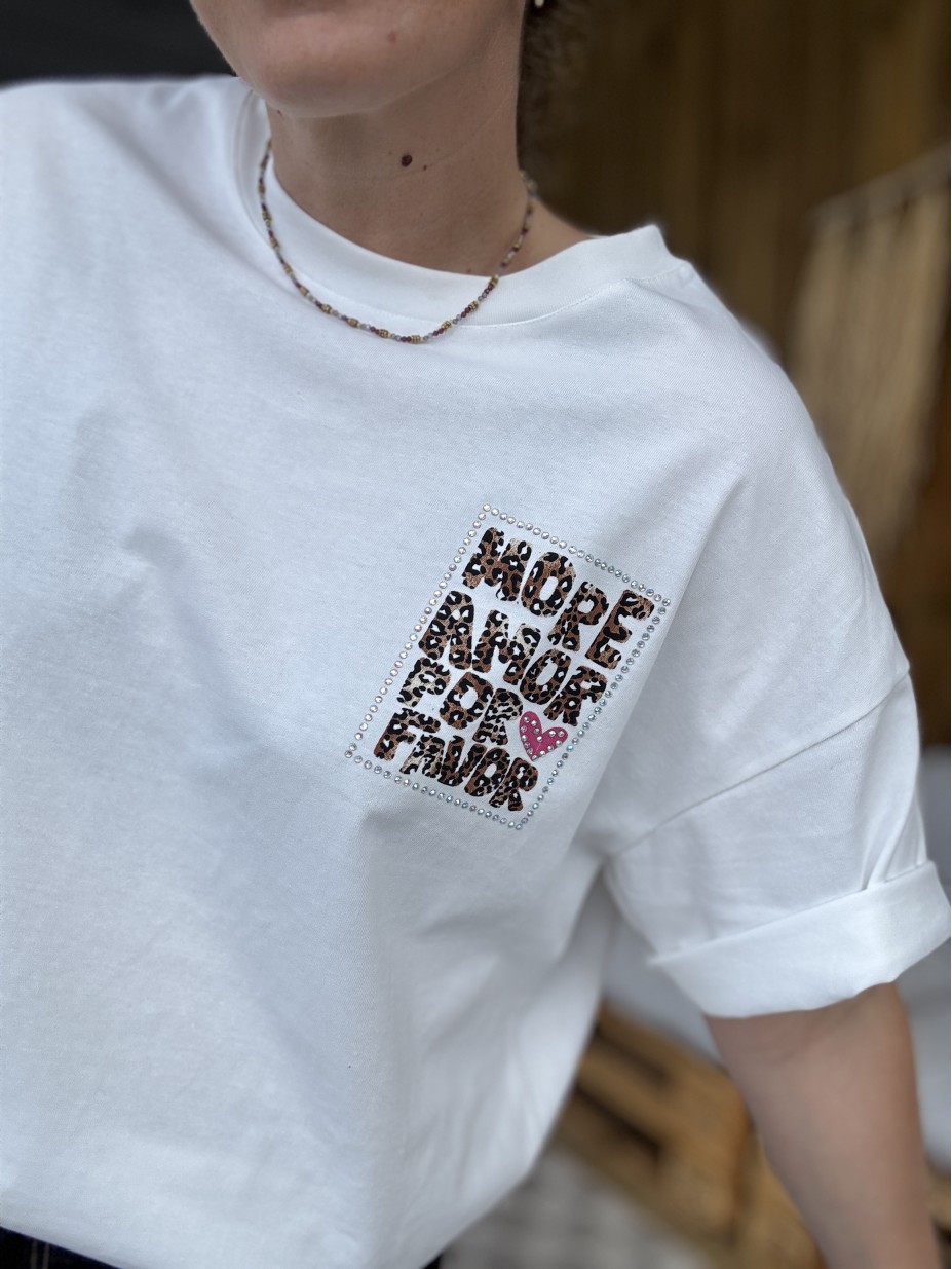 T-SHIRT AMOR LEOPARD