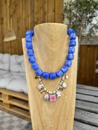 COLLIER DANAE BLEU