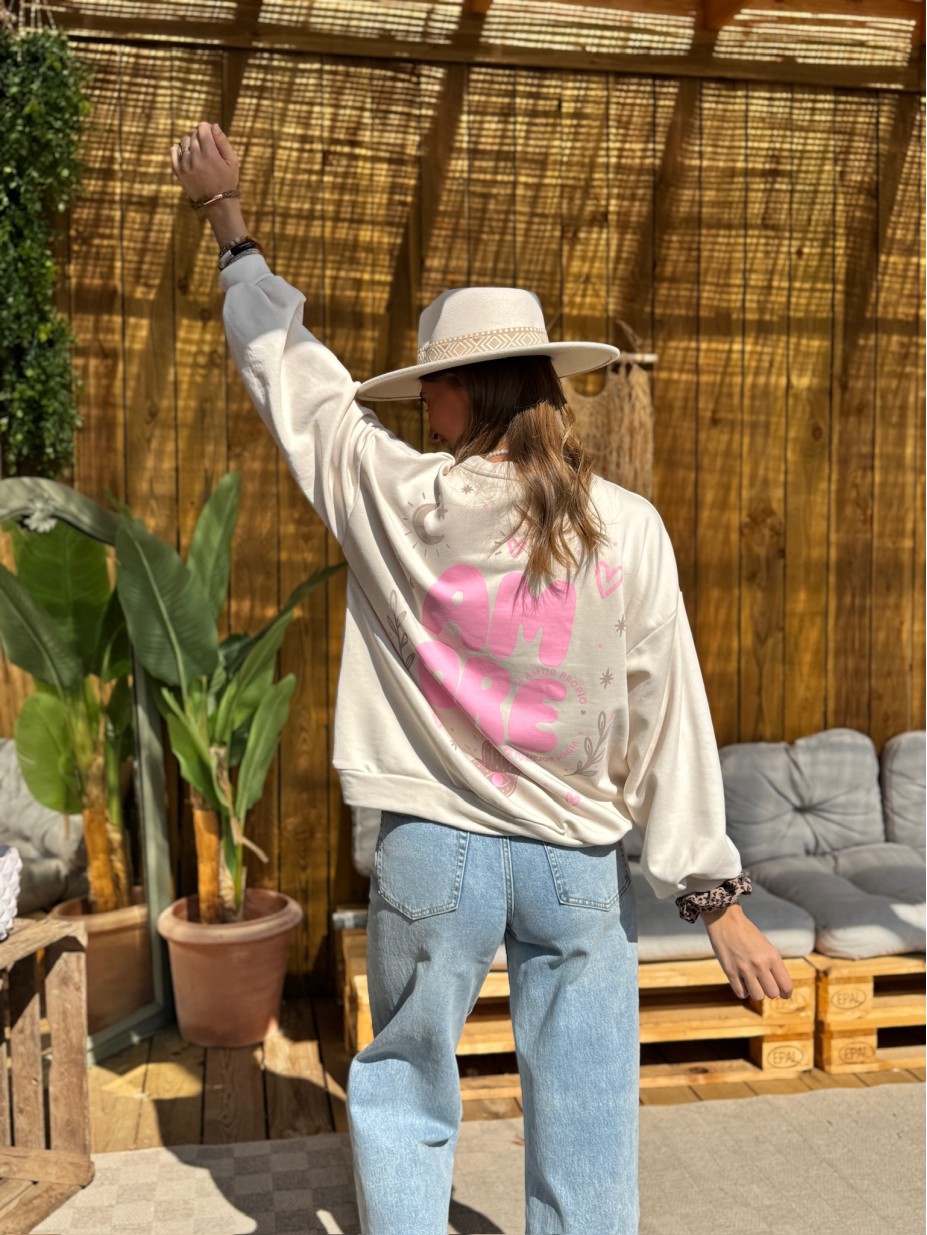SWEAT AMORE BEIGE