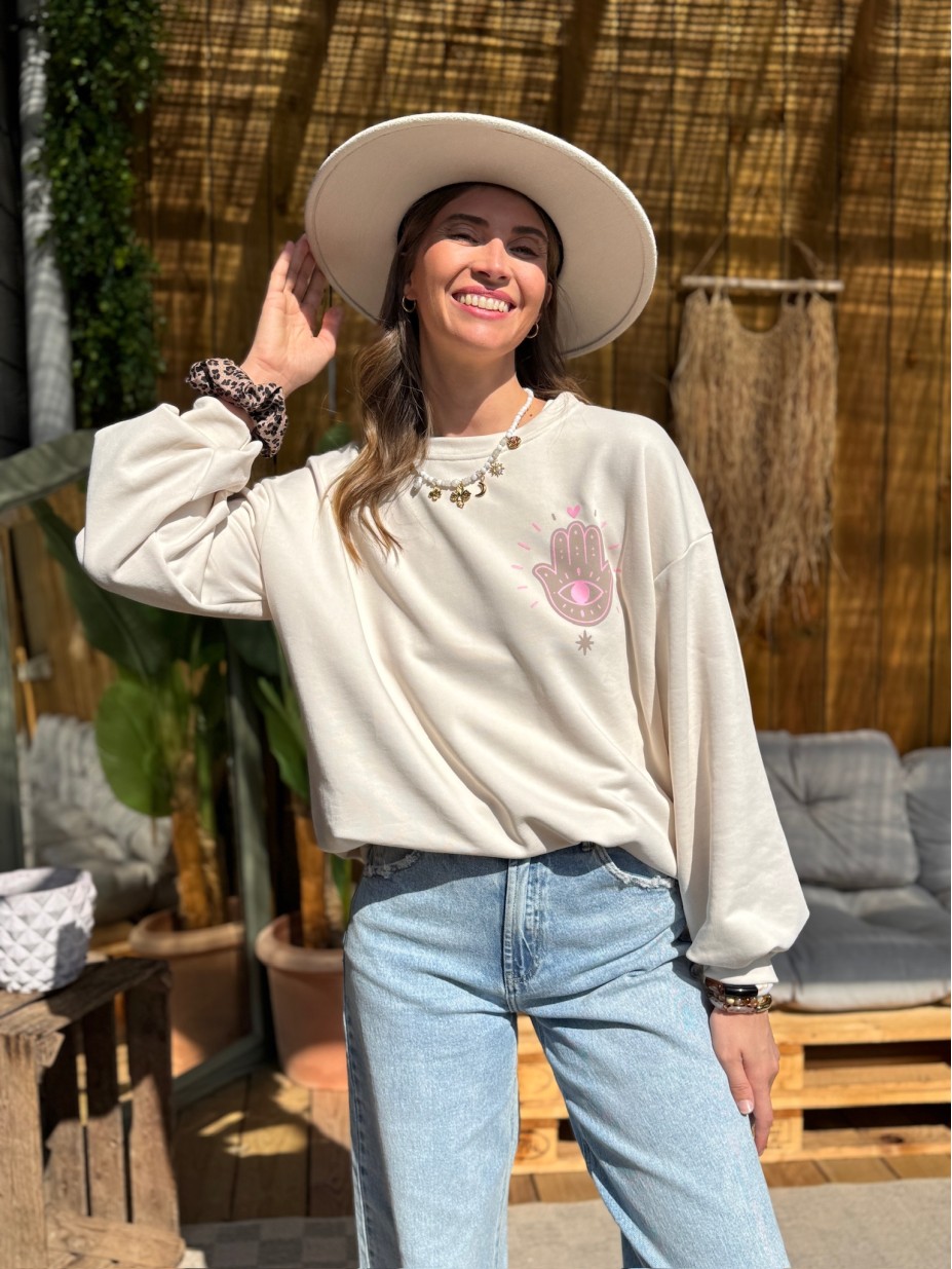 SWEAT AMORE BEIGE