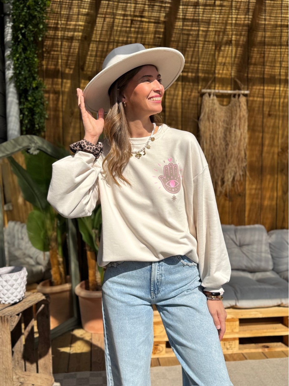SWEAT AMORE BEIGE